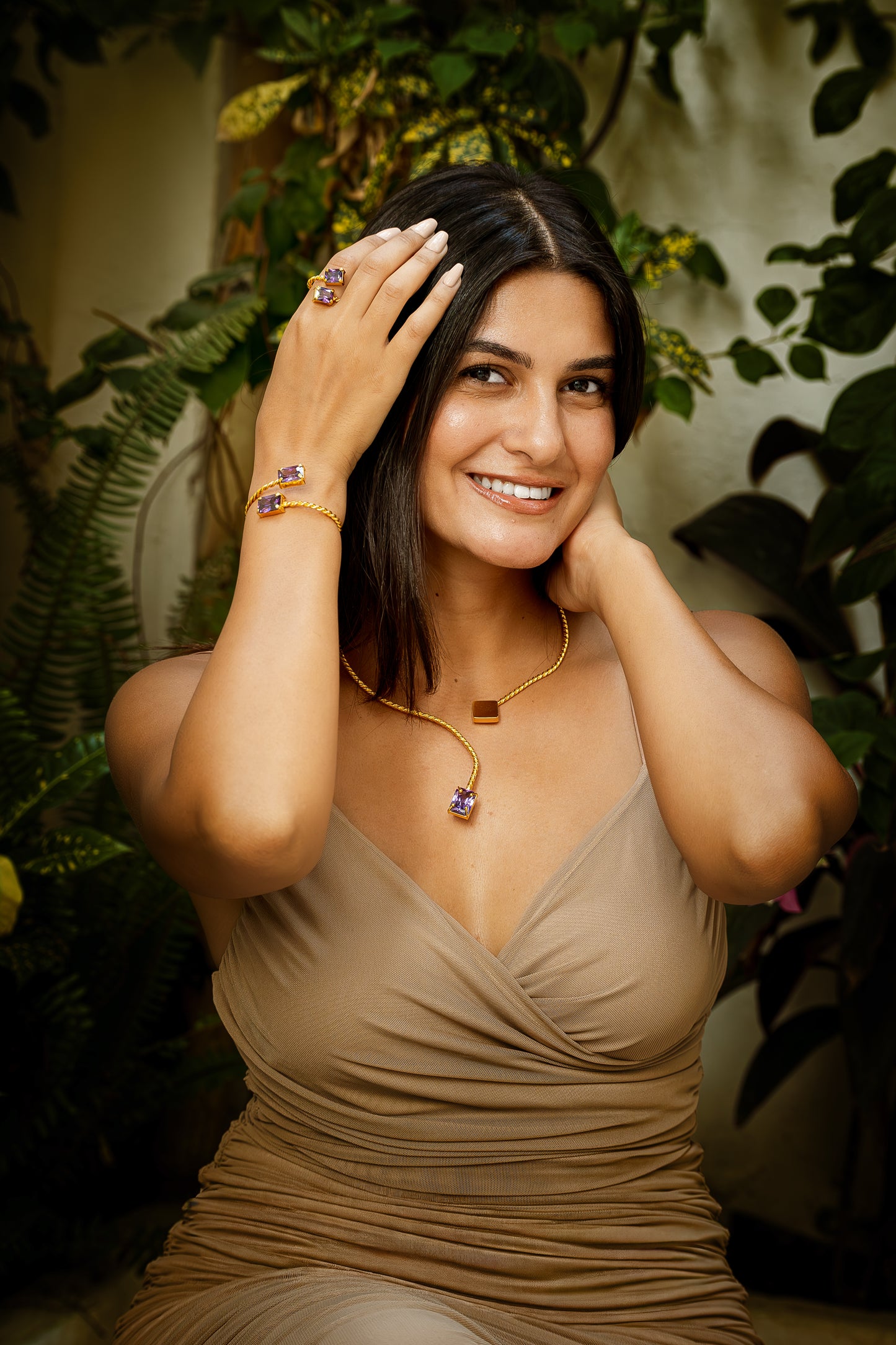 Braided Chocker - Purple