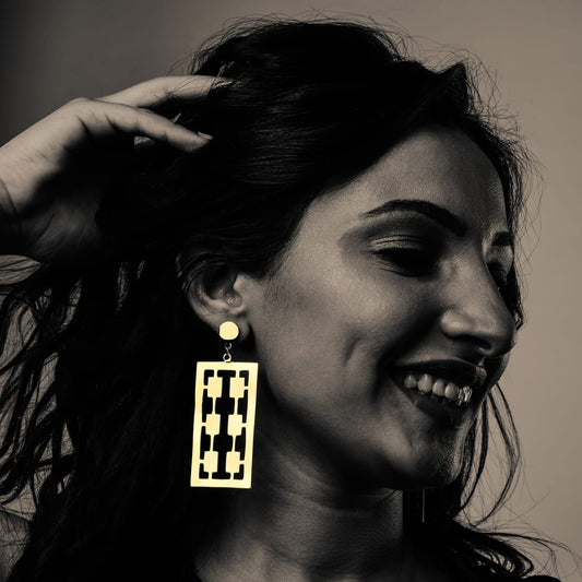 Zeina earring , 24Qirat real Gold plated