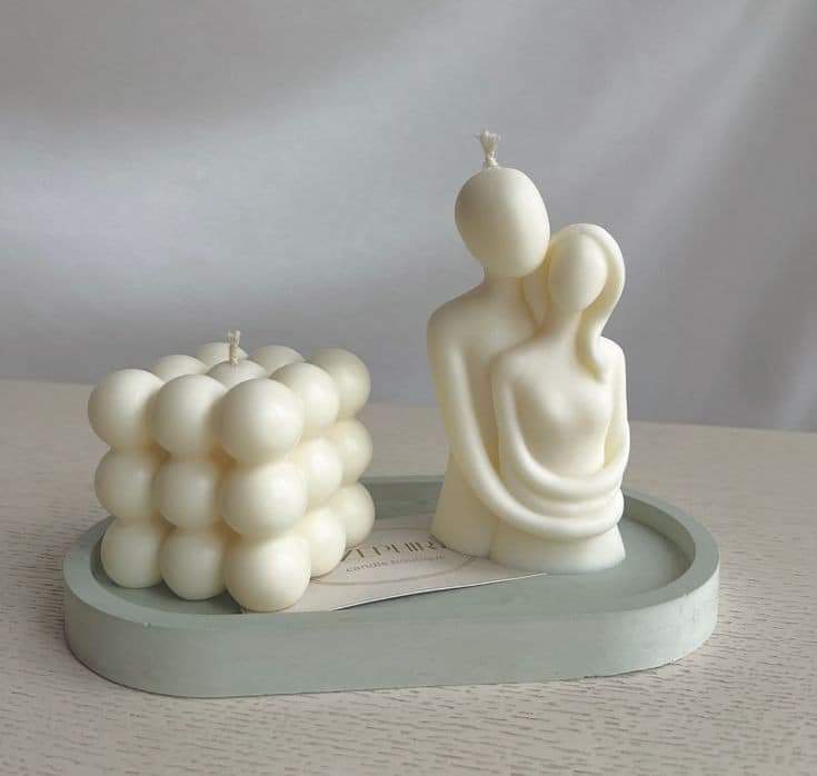 Heart Bubble or BUBBLE Bubble, 3D Scented candle