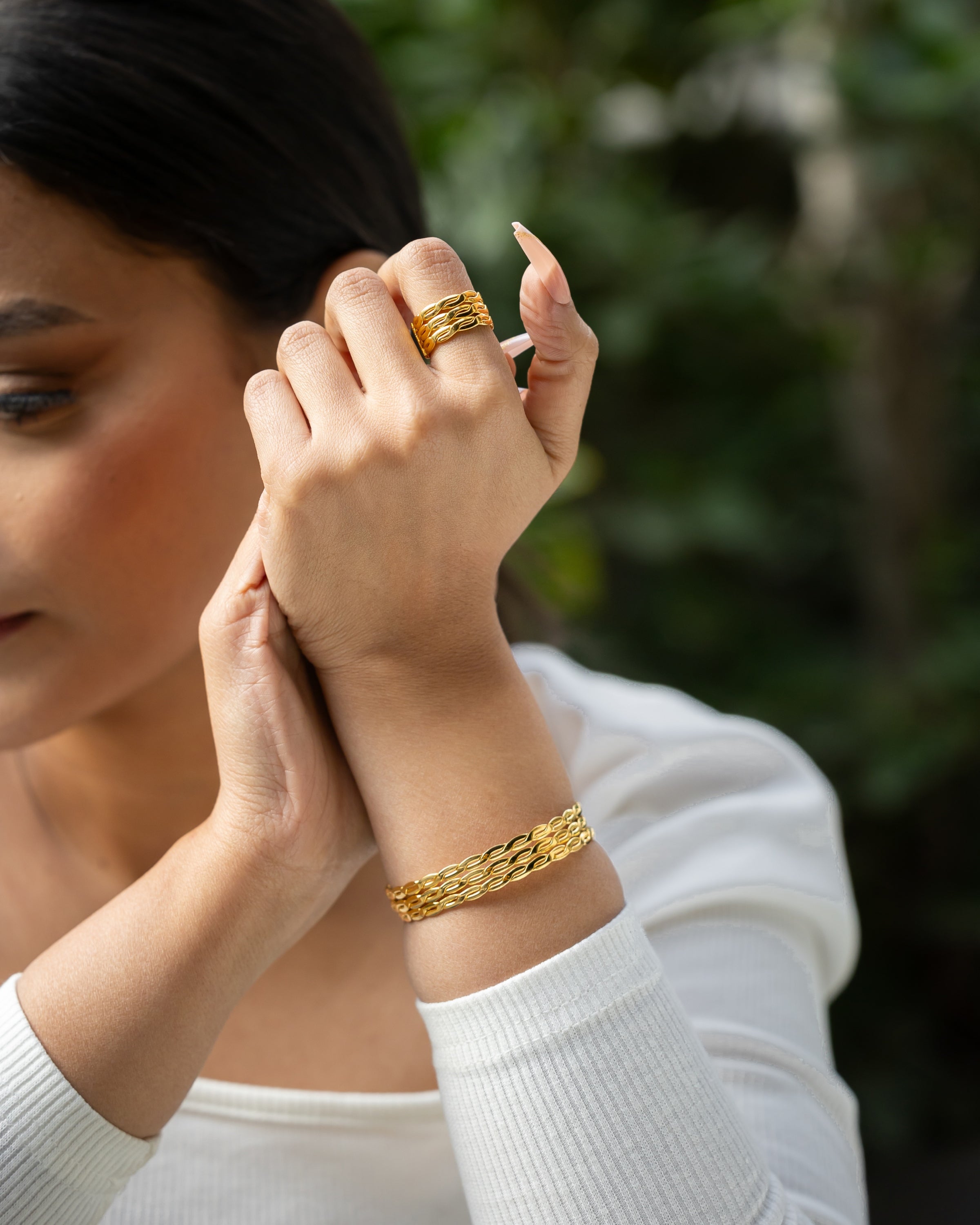 Three layers defeera ring