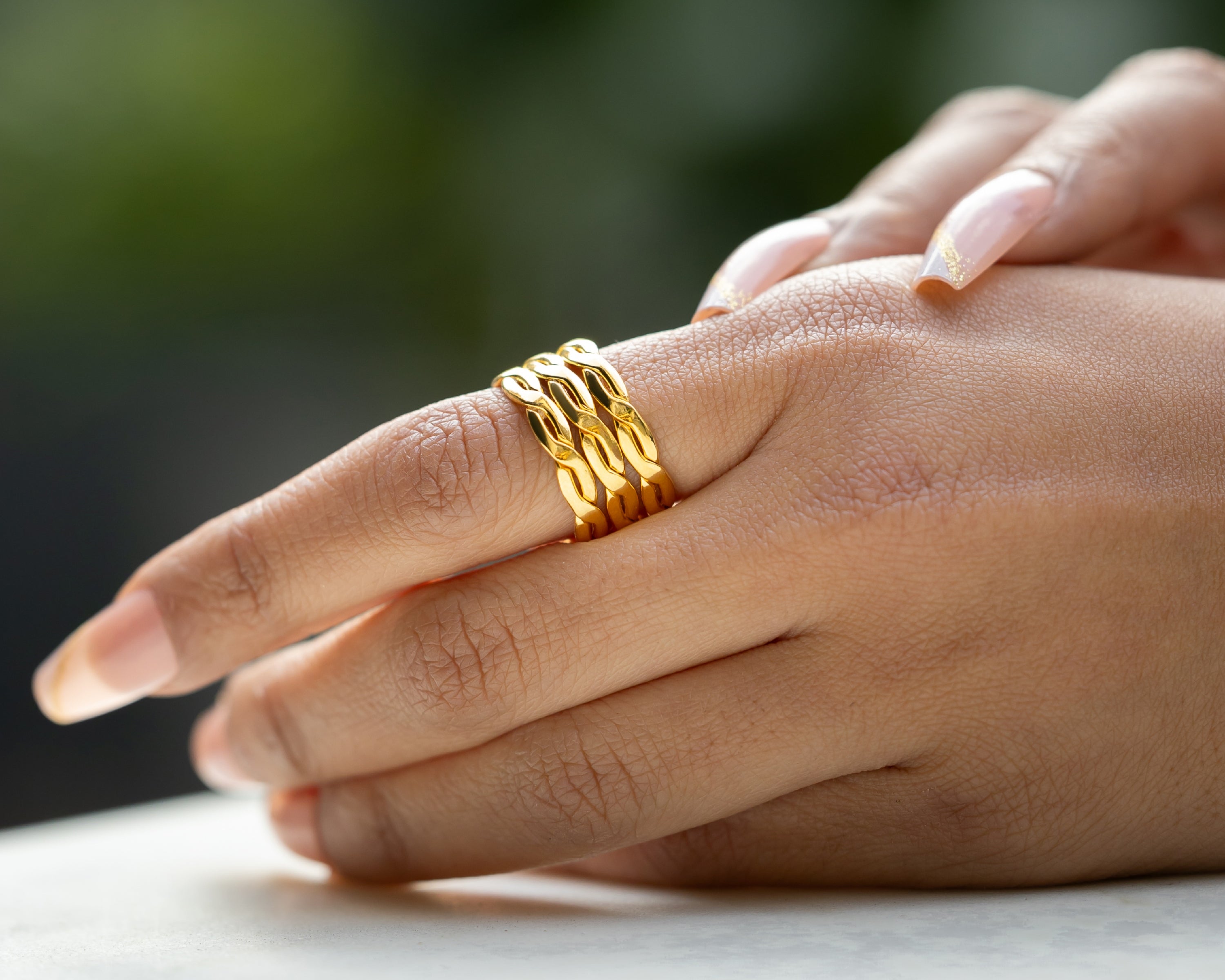 Three layers defeera ring