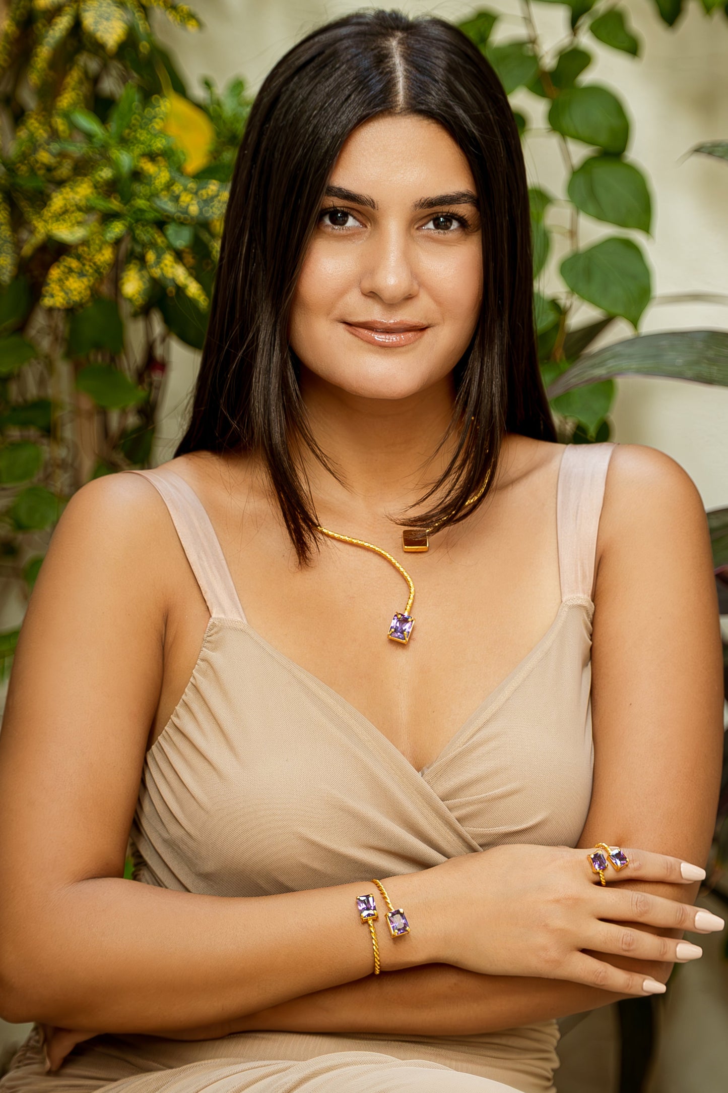 Braided Chocker - Purple