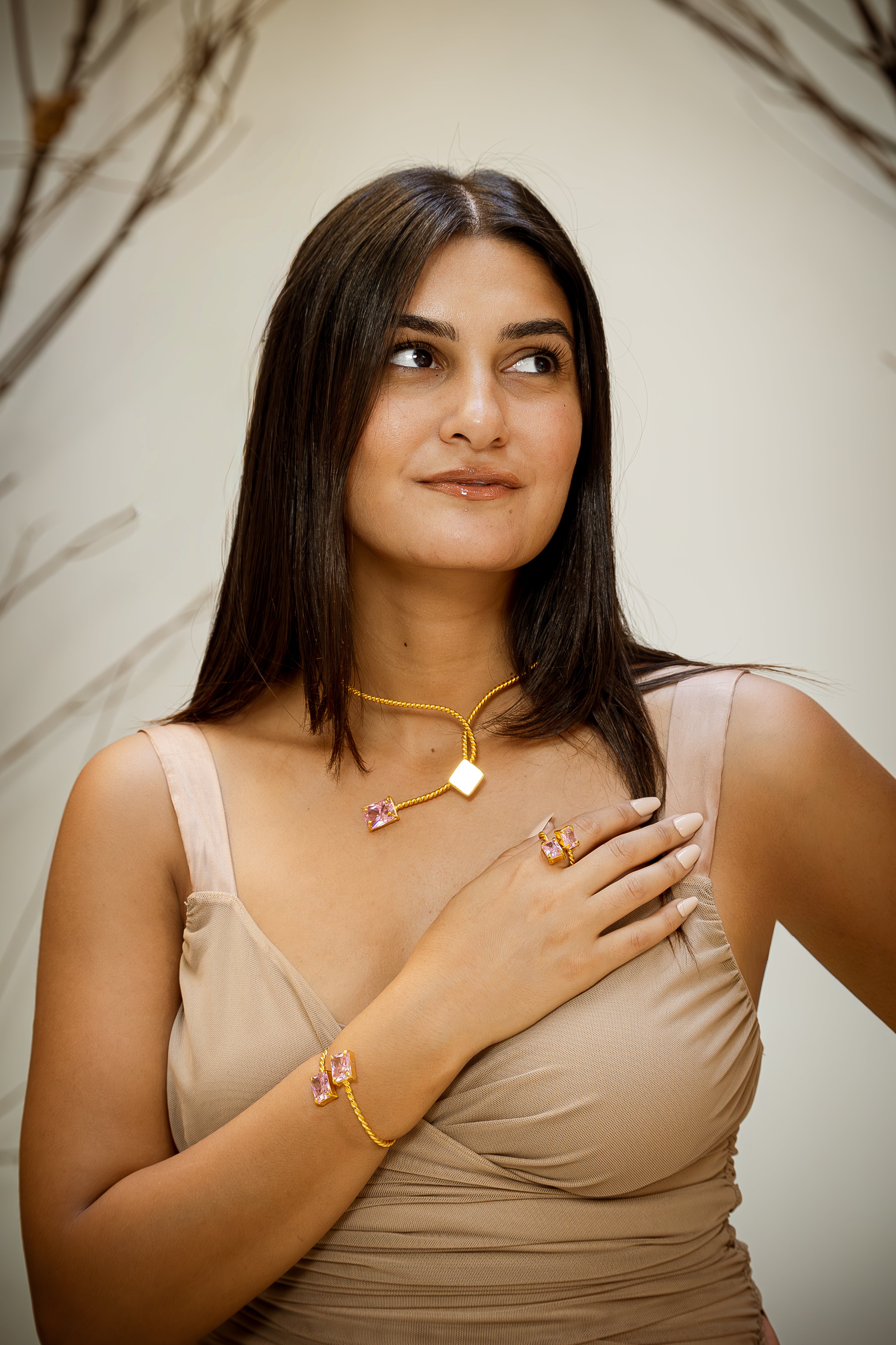 Braided Chocker - Pink