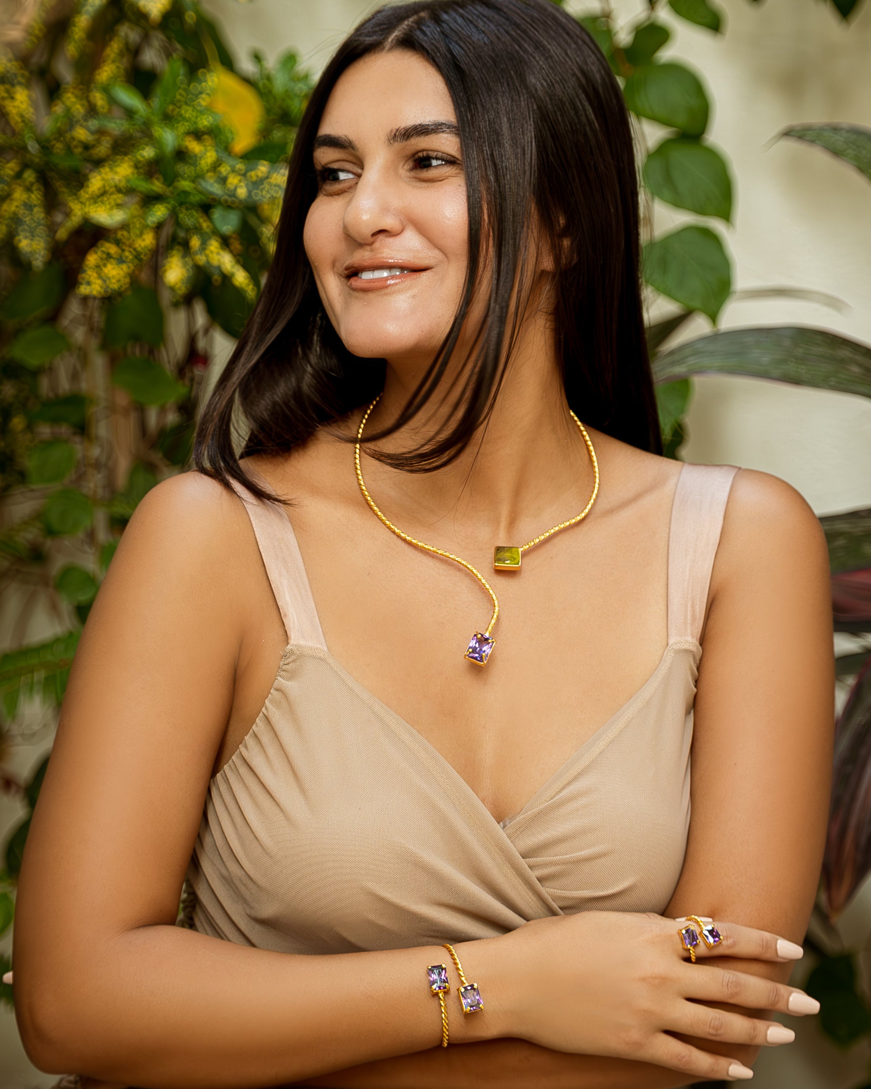 Braided Ring- Purple