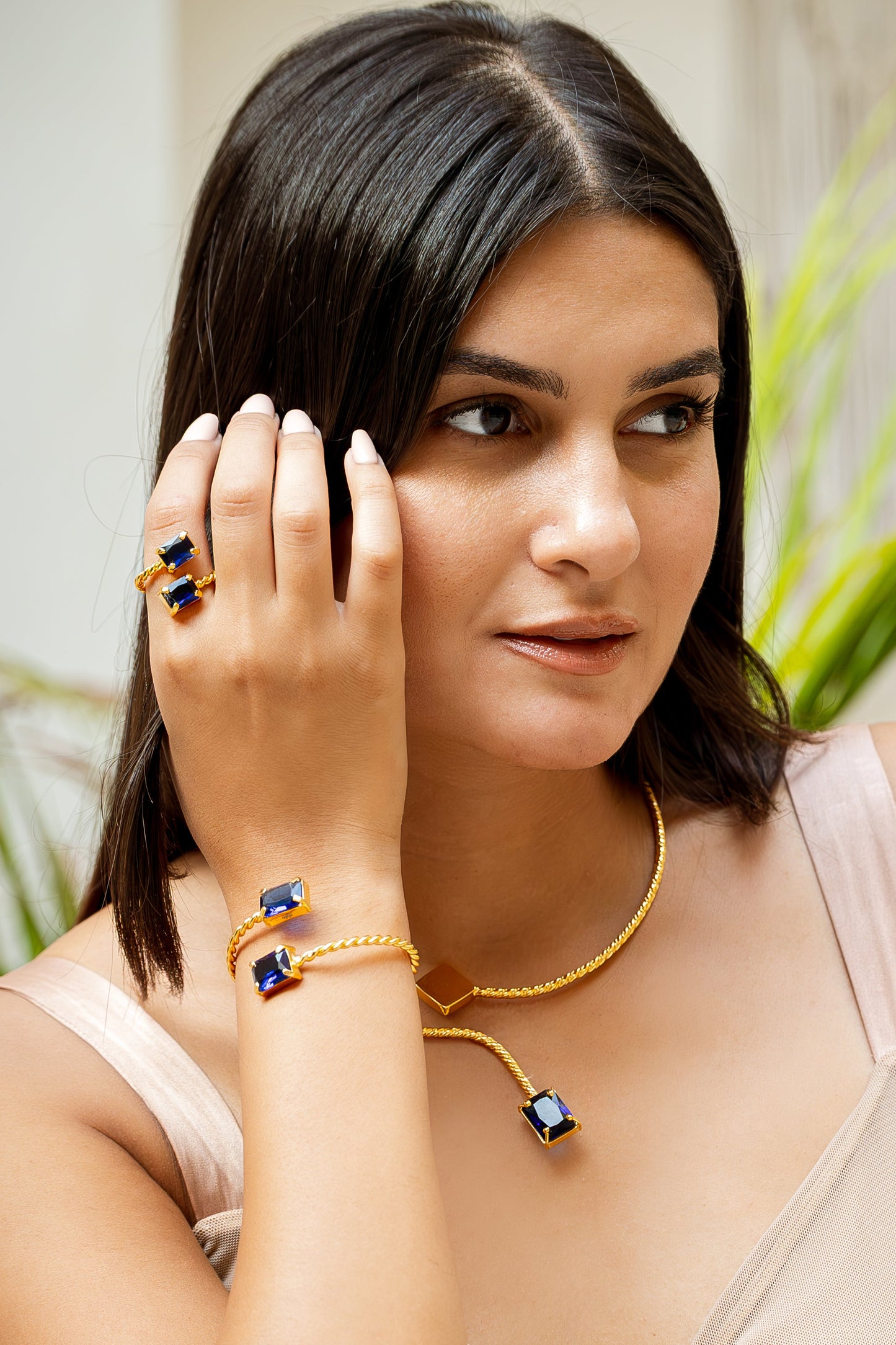 Braided Ring- Blue