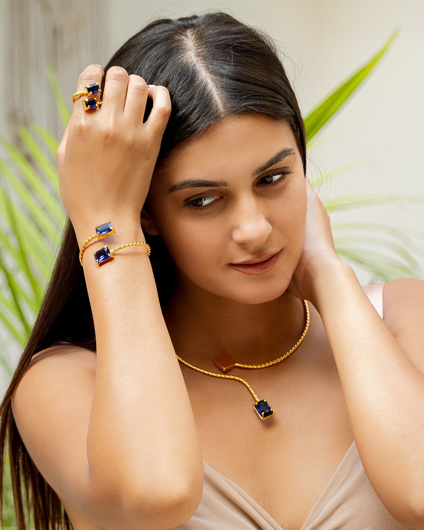 Braided Ring- Blue
