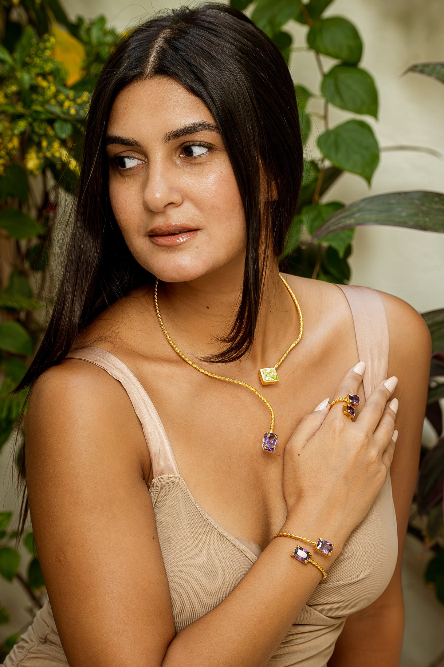 Braided Chocker - Purple
