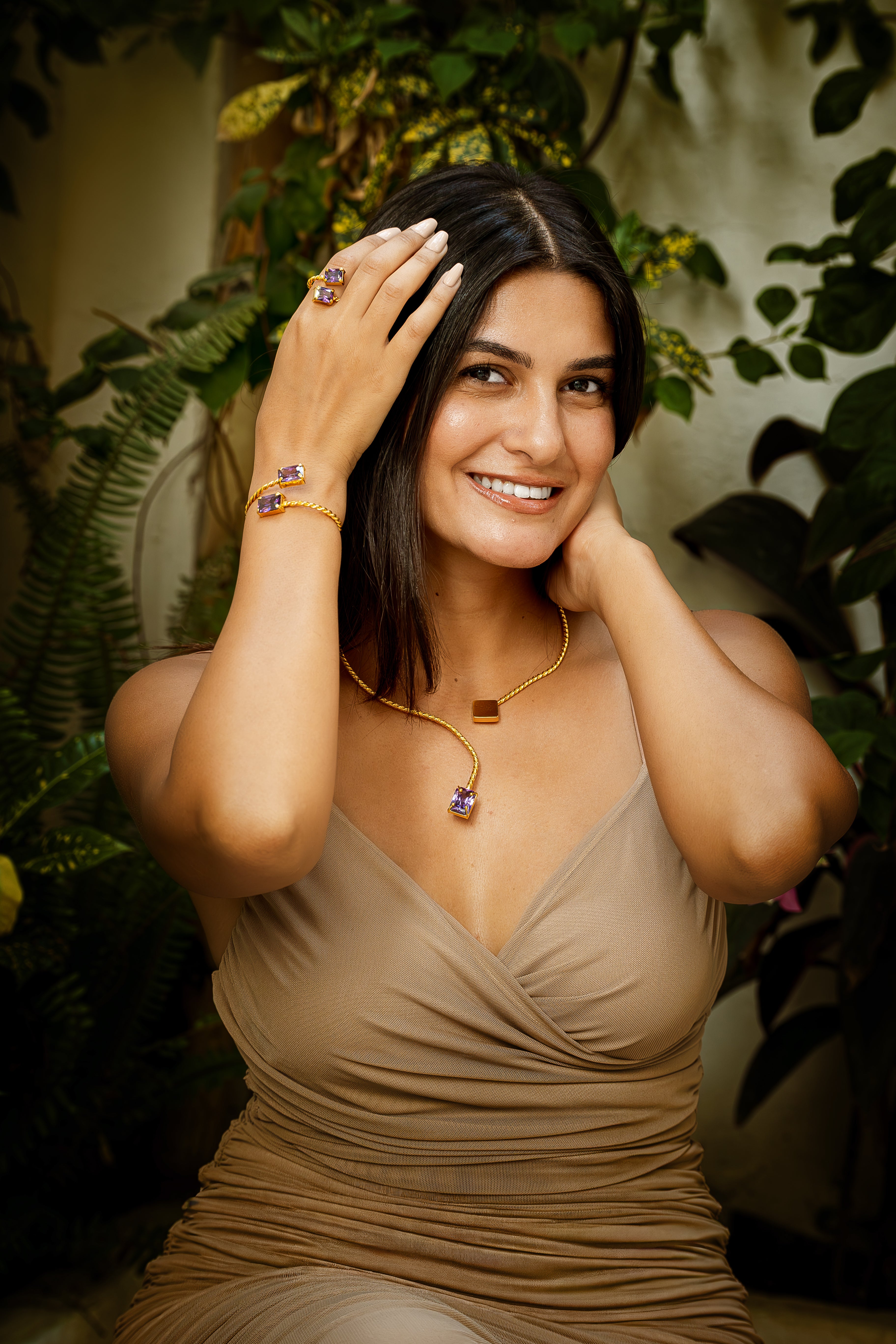 Braided Chocker - Purple