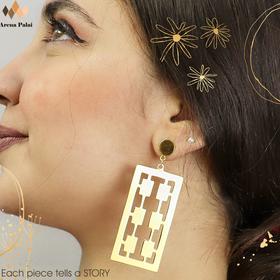 Zeina earring , 24Qirat real Gold plated